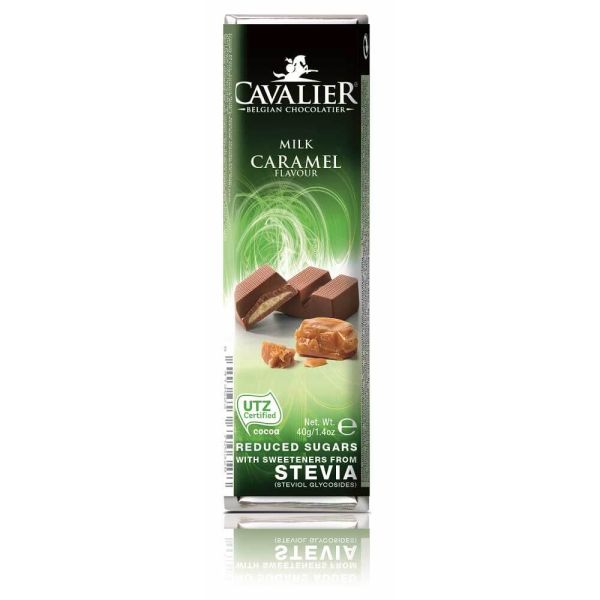 Karamell Stevia-Schokoladen Riegel 40 g